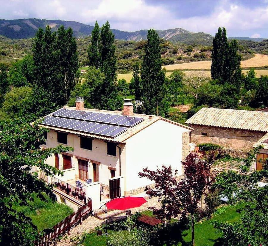 Casa Rural Las Lezas Biel Esterno foto